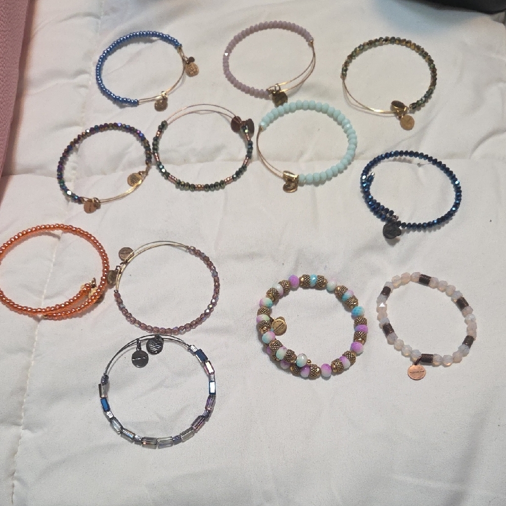 Alex And Ani Elegant Multicolor Beaded Bracelet Set